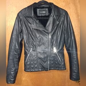 Fashion Nova Black Leather Biker Jacket